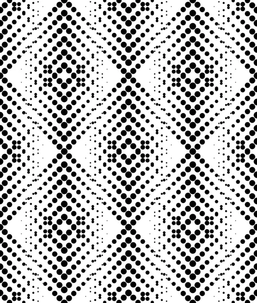 Motif géométrique sans couture noir et blanc avec cercle, fond abstrait . — Image vectorielle