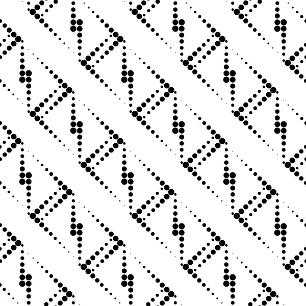 Motif géométrique sans couture noir et blanc avec cercle, fond abstrait . — Image vectorielle