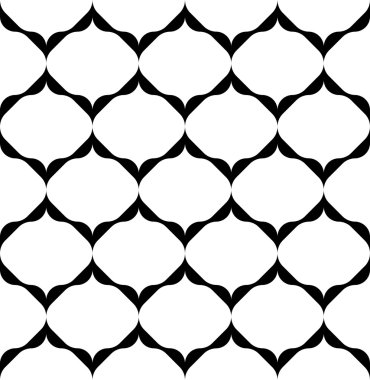 Siyah ve beyaz geometrik seamless modeli modern şık, soyut arka plan.