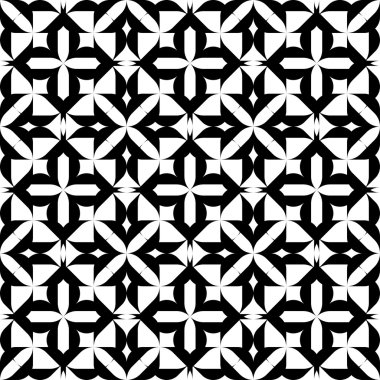siyah ve beyaz geometrik seamless modeli, arka plan.