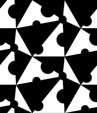 siyah ve beyaz geometrik seamless modeli, arka plan.
