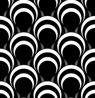 siyah ve beyaz geometrik seamless modeli, arka plan.