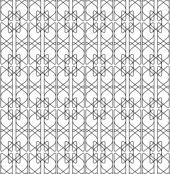 Black and white geometric seamless pattern modern stylish with line, abstract background. — Stock Vector