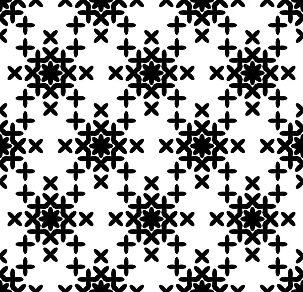 Motif géométrique sans couture noir et blanc, fond abstrait . — Image vectorielle