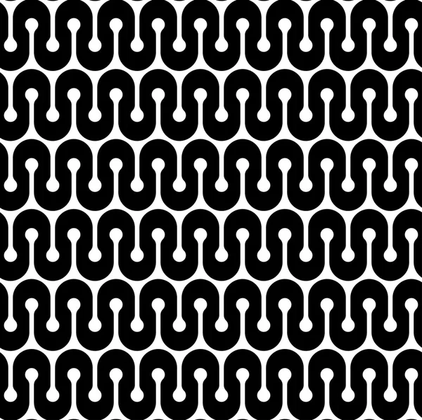 黒と白の幾何学的なシームレス パターン、抽象的な背景. — ストックベクタ