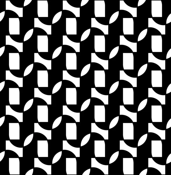 Patrón geométrico sin costura en blanco y negro, fondo abstracto . — Vector de stock