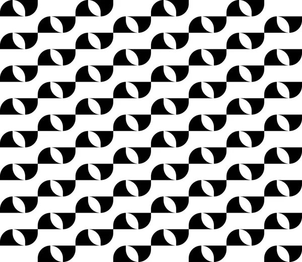 Motif géométrique sans couture noir et blanc, fond abstrait . — Image vectorielle