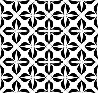 siyah ve beyaz geometrik seamless modeli, arka plan.