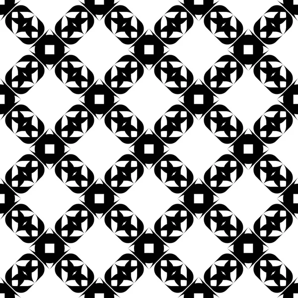 Motif géométrique sans couture noir et blanc, fond abstrait . — Image vectorielle