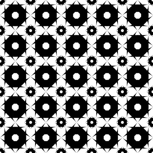 Motif géométrique sans couture noir et blanc, fond abstrait . — Image vectorielle