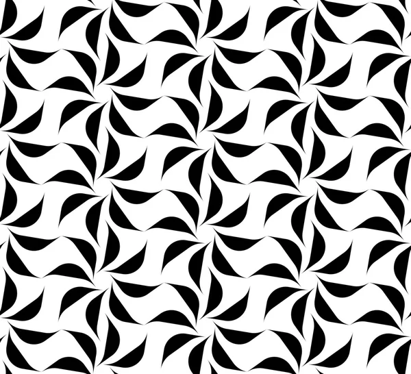 Black and white seamless pattern with flower style, abstract background. — Stock Vector