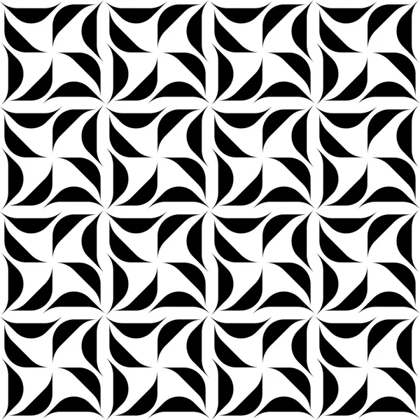 Patrón geométrico sin costura en blanco y negro, fondo abstracto . — Vector de stock