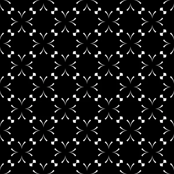 Zwart-wit geometrische naadloze patroon, abstracte achtergrond. — Stockvector
