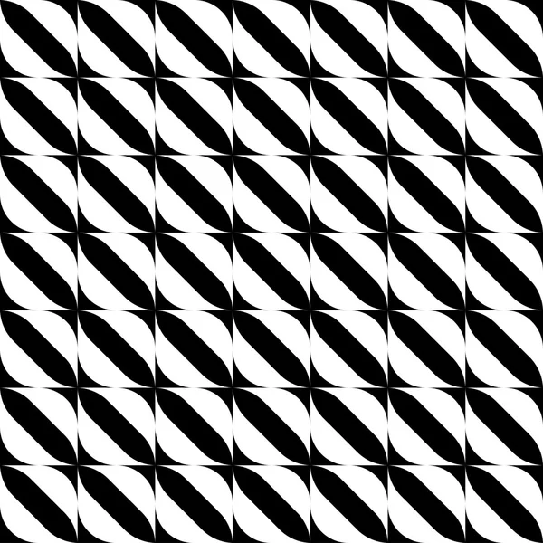 Fekete-fehér geometriai varrat nélküli mintát csíkkal, absztrakt háttér. — Stock Vector