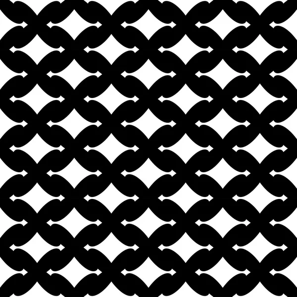 Black and white geometric seamless pattern, abstract background. — Stock Vector