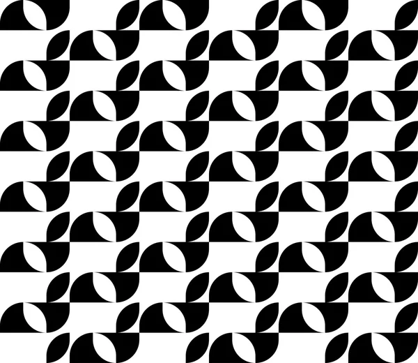 黑色和白色无缝的几何图案，抽象背景. — 图库矢量图片