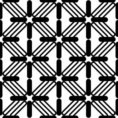 siyah ve beyaz geometrik seamless modeli, arka plan.