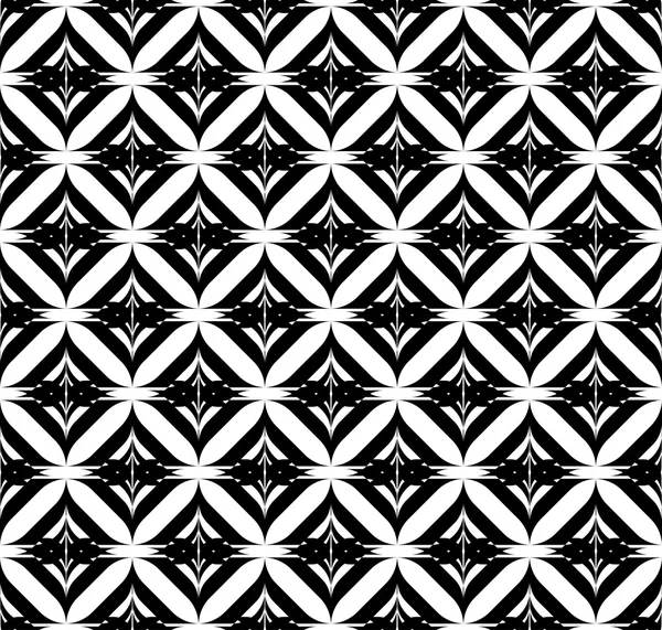 Patrón geométrico sin costura en blanco y negro con franja, fondo abstracto . — Vector de stock