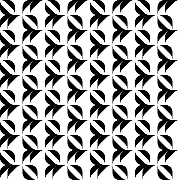 Motif géométrique sans couture noir et blanc, fond abstrait . — Image vectorielle