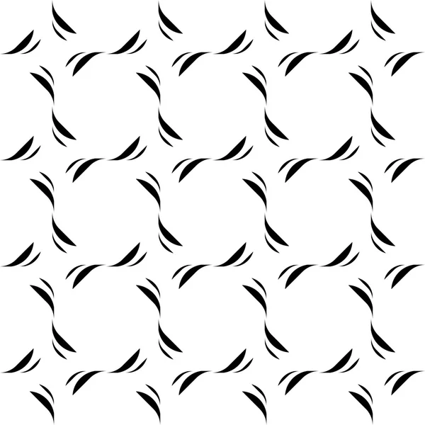 Nahtloses Schwarz-Weiß-Muster, abstrakter Hintergrund. — Stockvektor