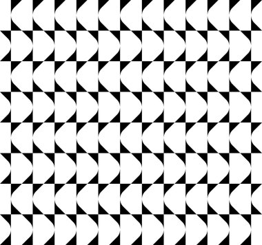 Siyah ve beyaz geometrik seamless modeli dalgalı stili, arka plan.