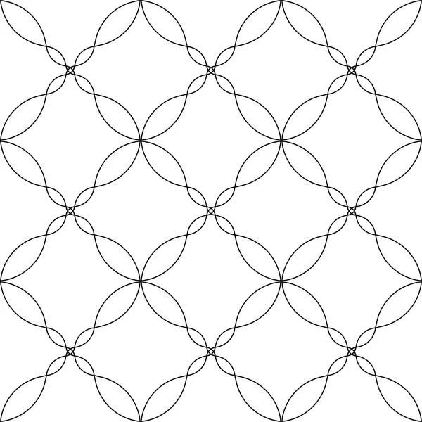 Modèle sans couture géométrique noir et blanc avec ligne d'onde, fond abstrait . — Image vectorielle