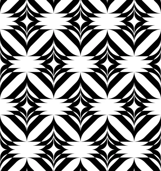 Black and white geometric seamless pattern with stripe, abstract background. — Stock Vector