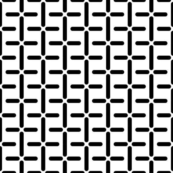 Black and white geometric seamless pattern, abstract background. — Stock Vector