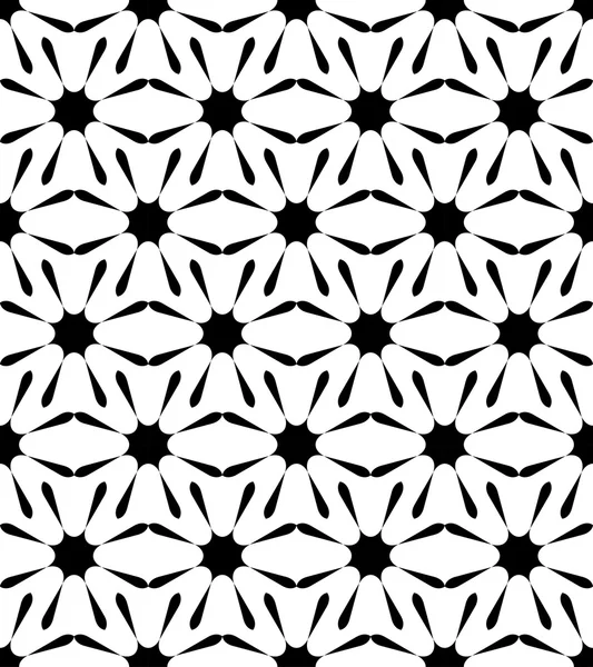 Musta ja valkoinen geometrinen saumaton kuvio, abstrakti tausta . — vektorikuva