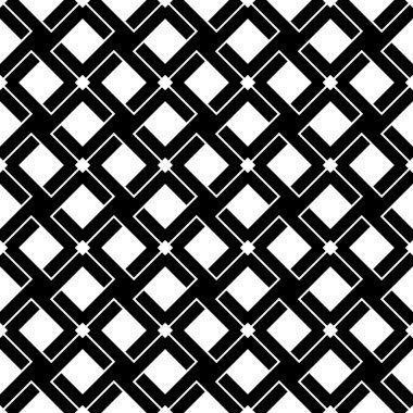 Siyah ve beyaz çizgili geometrik Dikişsiz desen ve Interlace, arka plan.