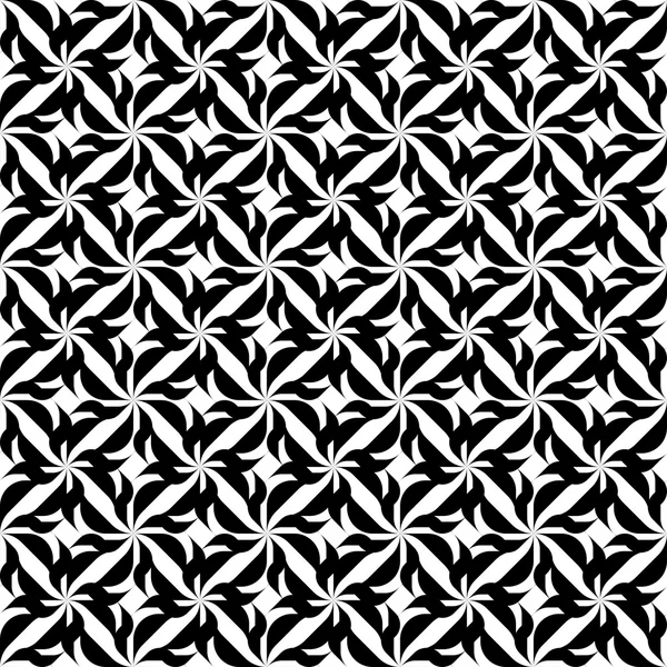 Zwart-wit geometrische naadloze patroon, abstracte achtergrond. — Stockvector