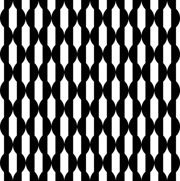 Motif géométrique sans couture noir et blanc, fond abstrait . — Image vectorielle