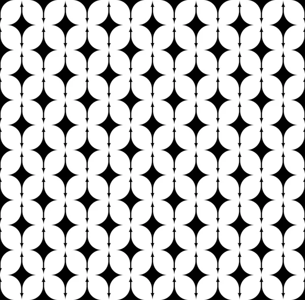 黑色和白色几何无缝图案抽象背景箭头头. — 图库矢量图片