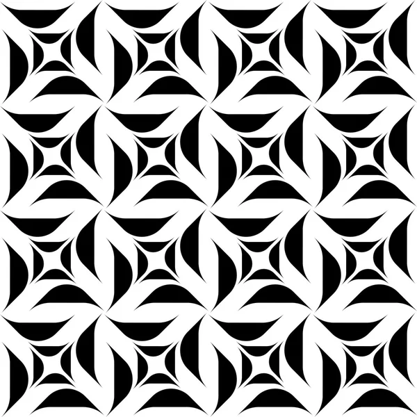 Black and white geometric seamless pattern, abstract background. — Stock Vector