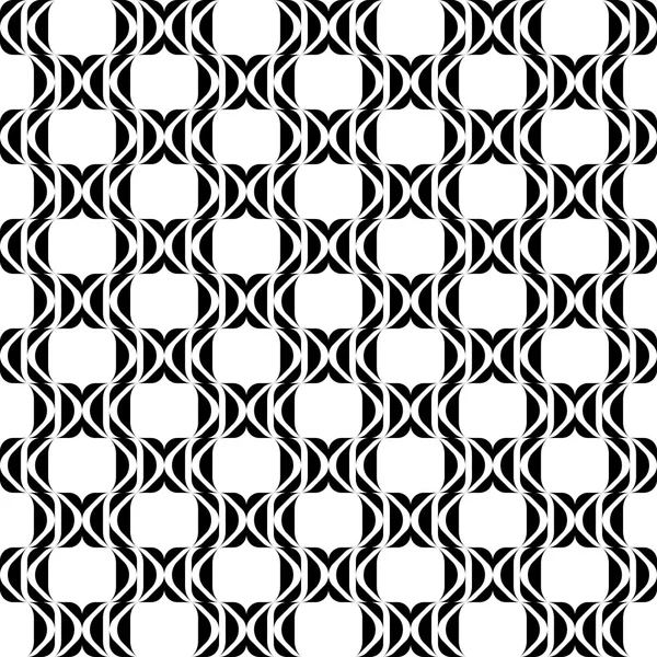 Black and white geometric seamless pattern wavy stylish, abstract background. — Stock Vector