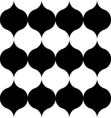 Siyah ve beyaz geometrik seamless modeli modern şık, soyut arka plan.