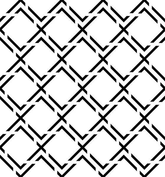 흑인과 백인 기하학적 완벽 한 패턴, 추상 배경. — 스톡 벡터