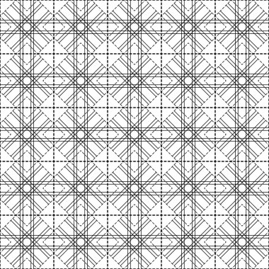 Siyah ve beyaz geometrik seamless modeli modern şık, soyut arka plan.