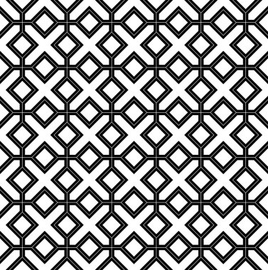 Şık, soyut arka plan siyah ve beyaz geometrik sorunsuz desende.