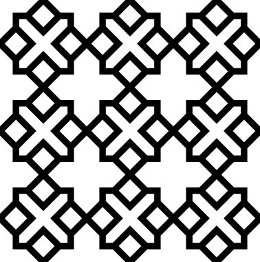 Şık, soyut arka plan siyah ve beyaz geometrik sorunsuz desende.