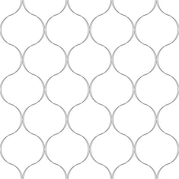 Black and white seamless pattern in modern stylish with wavy line, abstract background. — Stock Vector