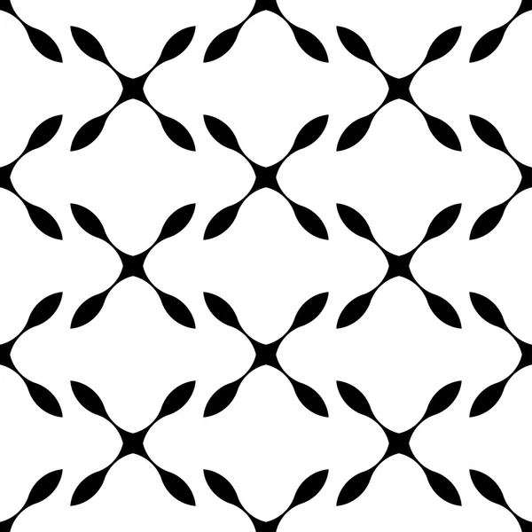 Zwart-wit geometrische naadloze patroon, abstracte achtergrond. — Stockvector