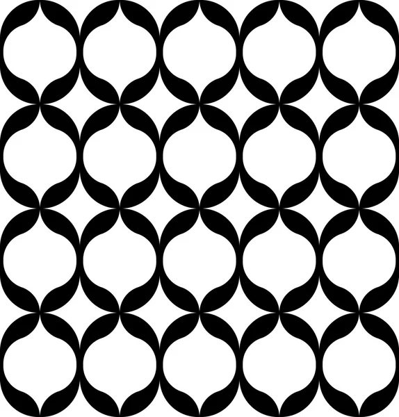 Schwarz-weiße geometrische nahtlose Muster modernen stilvollen, abstrakten Hintergrund. — Stockvektor