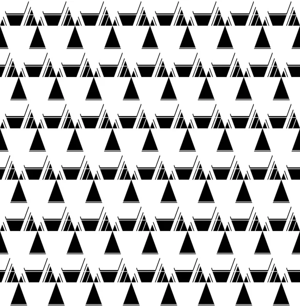 Black and white geometric seamless pattern, abstract background. — Stock Vector