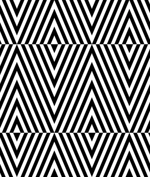 Черно-белый геометрический бесшовный рисунок с полосой, абстрактный фон . — стоковый вектор