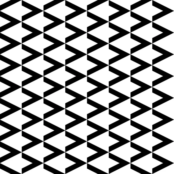 黑色和白色无缝的几何图案，抽象背景. — 图库矢量图片