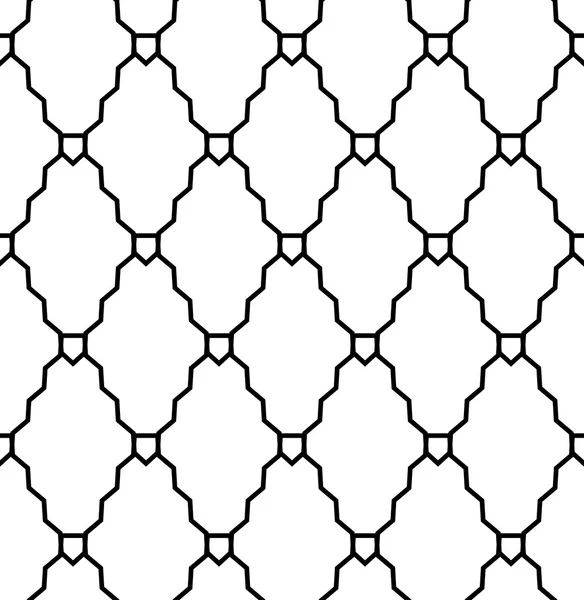 Zwart-wit naadloze geometrische patroon modern stijlvol met lijn, abstracte achtergrond. — Stockvector