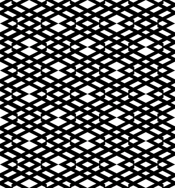 Motif géométrique sans couture noir et blanc avec bande, fond abstrait . — Image vectorielle
