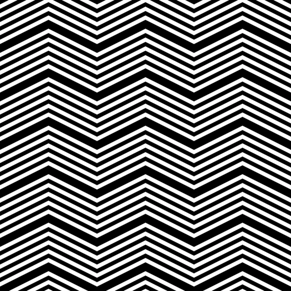 Zwart-wit geometrische naadloze patroon met streep, abstracte achtergrond. — Stockvector