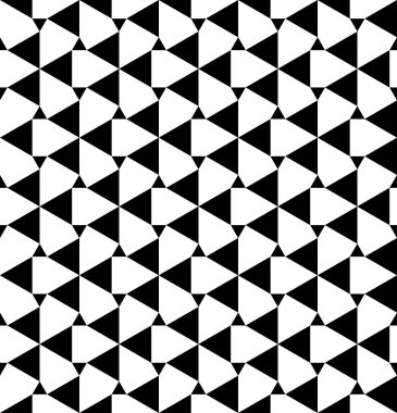 Siyah ve beyaz geometrik Dikişsiz desen üçgen, arka plan ile.